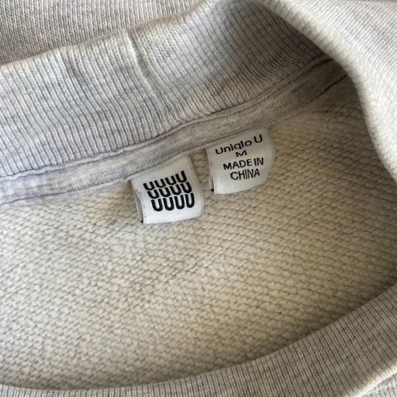 Uniqlo U grey melange mockneck sweatshirt - Picture 5 of 5